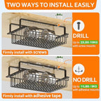 ENONCI Under Desk Drawer Slide Out No Drill Metal Storage Cabinet - Image 3