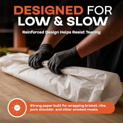 White Butcher Paper 24" x 12000" (1000 feet) with Dispenser - USA-Made Natural Butcher Paper Roll for Meat and Fish - Uncoated, Unwaxed & Food-Grade Material for Smoking, Barbecue by IDL Packaging - Image 6