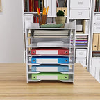 Natwind 7-Tier Office File Organizer For Desk,Paper Sorter,White - Image 2