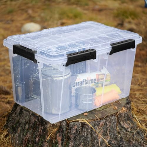 Sterilite Gasket Storage Box with Lids for Home & Office, 54 Quart, 8-Pack - Image 4