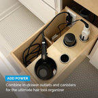 Docking Drawer 2" Stainless Steel Canister for Hot Tools, Capped Design - Image 6