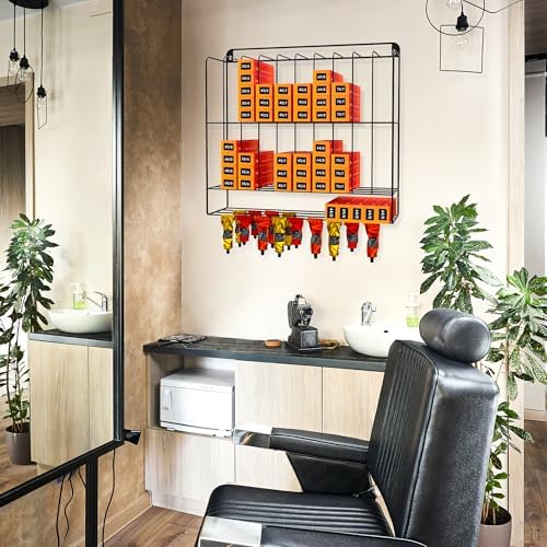 Large Hair Color Organizer, 2 Tiers Color Storage for Salon Wall Mount - Image 7