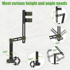 10L0L Heavy Duty Golf Push Cart Umbrella Holder, Super Strong Windproof, Universal Umbrella Stand for Mobility Scooter, Stroller, Wheelchair, Beach Chair - Image 3