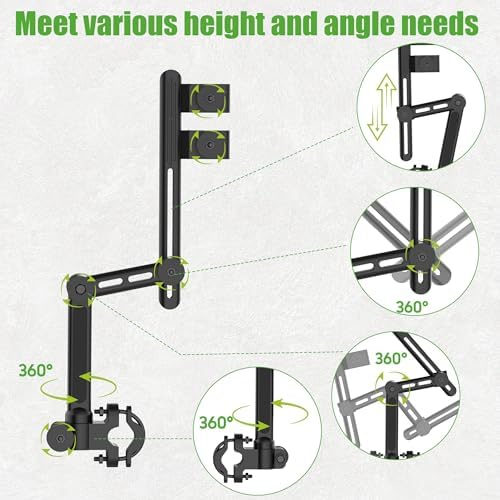 10L0L Heavy Duty Golf Push Cart Umbrella Holder, Super Strong Windproof, Universal Umbrella Stand for Mobility Scooter, Stroller, Wheelchair, Beach Chair - Image 3