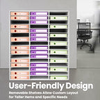 48-Slots Classroom Mailbox Thickened PVC Literature Organizer - Image 3