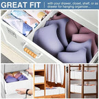 Criusia Drawer Organizer Clothes, 24 Pack Dresser Organizer Bins for Nursery Bedroom, Closet Organization and Storage Dividers for Clothing, Baby Clothes, Underwears, Socks (White) - Image 4