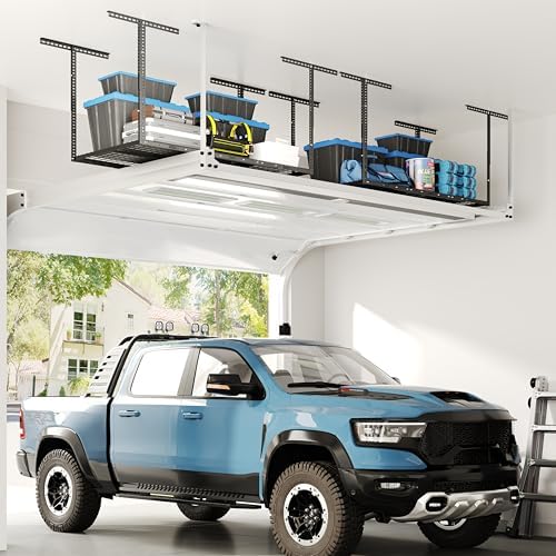 FLEXIMOUNTS 3x6 Overhead Garage Ceiling Storage Rack, 2 Pack, Hammertone - Image 6