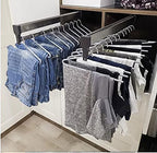 Closet Clothes Hanger Rail,Pull-Out Closet Rod 30-60cm,Wardrobe Clothing Rail,Closet Organizer Rack for Pants and Coat (400MM/15.7INCH) - Image 2