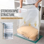 TAILI 12 Pack Cube Vacuum Storage Bags, Jumbo Size(31x40x15 inch), Cream - Image 4