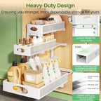Kitstorack Under Sink Organizer 3-Tier Slide Out Drawer for Bathroom 1-Pack - Image 5