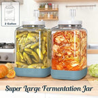 Large Fermentation Jars with Airlock, 2 Gallon Glass Jar with Lid - Image 4