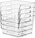 Sorbus Clear Pantry Organizer with Stackable Storage Bins, Open Front - Image 5