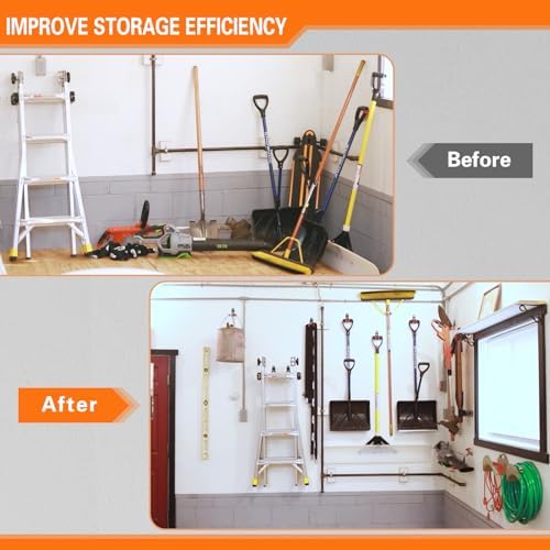 HUPBIPY Garage Hooks Heavy Duty 10 Pack, Wall Mount Ladder Hooks - Image 6