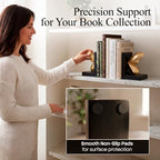 Butterfly Bookends – Luxury Decorative Gold & Black Resin Book Holders, Heavy Duty Book Stoppers for Bookshelves, Home Office, Library & Desk Decor, Elegant Gift for Book Lovers - Image 5