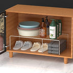 Kitchen Cabinet Expandable Shelf Organizers Set of 6, Adjustable Metal Wire Pantry Storage Shelves, Plate Dish Organizer Rack for Cabinets, Cupboard, Counter, Freezer, Countertop, Chrome - Image 6
