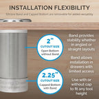 Docking Drawer 2" Stainless Steel Canister for Hot Tools, Capped Design - Image 3