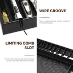 Clippers Tray Station, Multifunctional Hair Trimmer Holder for Barber & Salon and Homes, Combs/Clips/Razors Clipper Guards Holder Stylist Station Organizer (15.7" x 11" x 2.6") - Image 5