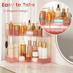 Delicate Pink 2-Tier Corner Counter Organizer Bathroom Organizers - Image 5