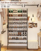 9-Tier Freestanding Shoe Rack, Metal Shoe Shelf Holds 36 Pairs - Image 6