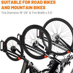 Swivel Bike Rack Wall Mount, 1 pcs Bike Hanger Wall Mount, Wall Space-Saving Vertical Bike Hanger, Sturdy Bike Storage Rack, Indoor Bicycle Hooks - Image 4