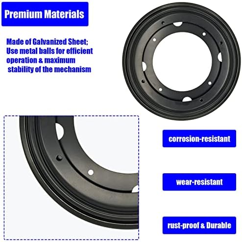 8" Lazy Susan Bearing,6PCS Heavy Duty Turntable Swivel for Rotating - Image 5