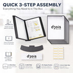Tarifold Desktop Reference System, 10 Pockets with Easy-Load Design, Black - Image 6