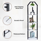 Fun Memories 5 Tier Corner Shelf, 70” Corner Shelf Stand, Corner Bookshelf Plant Stand, Storage Shelf for Bathroom, Living Room, Kitchen,Home Office, White - Image 3