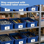 3-Pack Heavy Duty Part Bins, Stackable Tool Storage Bin for Hardware - Image 4