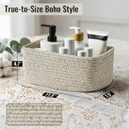 8 Pack Woven Rope Bins for Organizing, Cube Box for Baby Nursery, Toys - Image 2