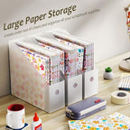 6PCS Scrapbook Paper Storage, Foldable Craft Papers and Supplies Holder - Image 2