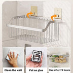 4 Set Hanging Wall Mount Storage Baskets, Multiuse Sturdy SUS304 Stainless Steel Organizing Baskets for Home Kitchen, Bathroom, Pantry Utility, Laundry Organizer,L15.75Inch, D 6.3Inch, H 4.75Inch - Image 3