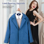 Velvet Hangers Felt Clothes Hangers 50 Pack Blue - Image 6