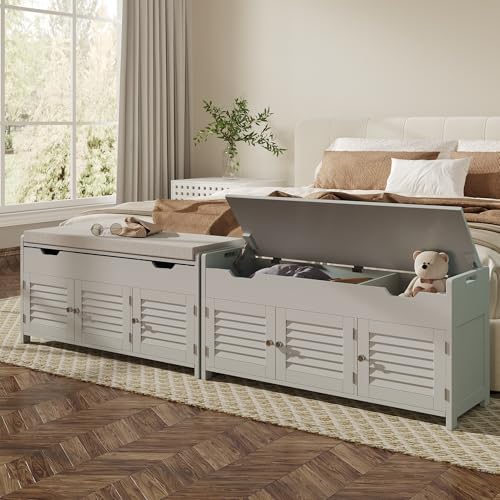 ChooChoo Shoe Storage Bench with Lift Top Storage & Cushioned Seats - Image 5