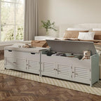 ChooChoo Shoe Storage Bench with Lift Top Storage & Cushioned Seats - Image 5
