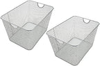 YBM HOME Wire Storage Baskets for Shelves, Cabinets, Pantry, Countertop, Open Mesh Storage Basket for Organizing Food Supplies, 2 Pack 14 x 10 by YBMHome