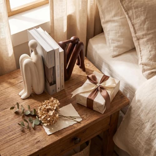 Thinker Statue Bookends for Heavy Books, Abstract Modern Home Decor - Image 7
