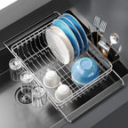 Delamu Over The Sink Dish Drying Rack for Small Kitchen by DELAMU