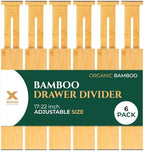 6 Pack Deep Drawer Dividers - 17-22 Inch Deep Expandable Drawer Organizer Set - Spring Loaded Large Drawer Dividers for Kitchen, Bedroom, Closet, Office anywhere in daily life by Unknown