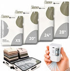 Travel Vacuum Bags with Electric Pump, 18 Pack XS/S/M/L Vacuum Seal Bags by EXTFANS