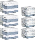 TAILI 6 Pack Cube Vacuum Storage Bags, Combo(3 Jumbo+3 Medium), Cream by TAILI