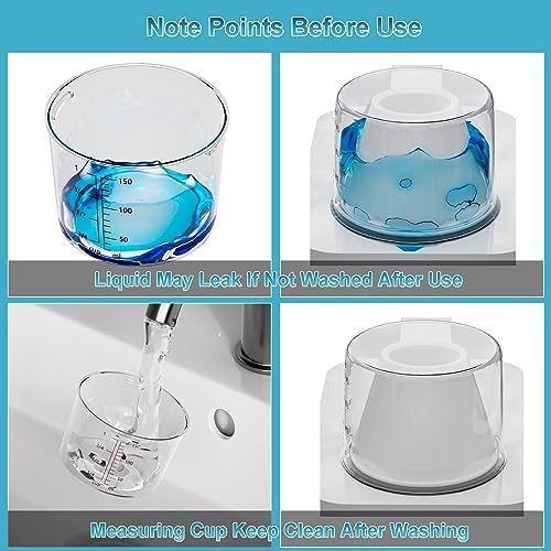 77.8OZ Laundry Detergent Dispenser Container, 2 Pack Liquid Laundry Dispenser, Plastic Detergent Dispensers for Laundry Room/Powder/Fabric Softener with Labels/Tray, Clear - Image 4
