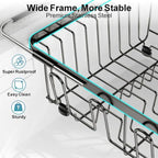 GSlife Dish Drying Rack Over the Sink - Expandable Stainless Steel Drainer - Image 7