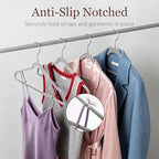 Velvet Hangers 200 Pack, 17.5" Non-Slip Clothes Hangers, Gray - Image 4