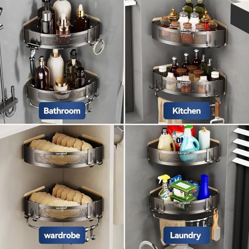 Corner Shower Caddy, Triangle Corner (2 Pack) - Image 6