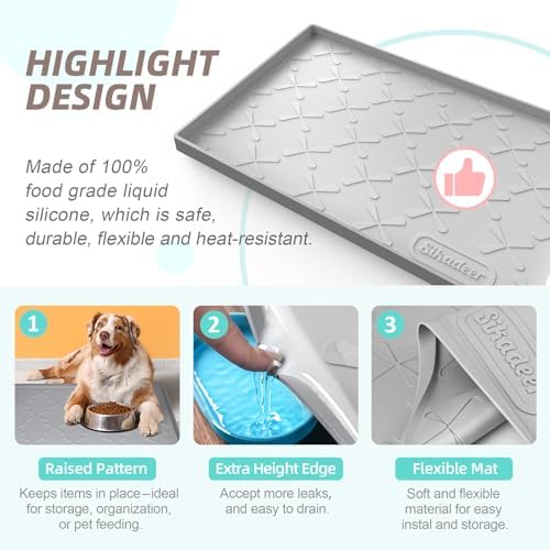 SIKADEER Waterproof Under Sink Mat 34"x22", Kitchen Cabinet Protector Liner - Image 5