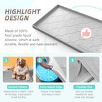 SIKADEER Waterproof Under Sink Mat 25" x 22" Silicone Mat Cabinet Protector - Image 5