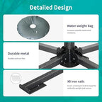 AMMSUN Foldable Portable Beach Umbrella Stand, Patio Umbrella Base Holder - Image 6