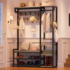 RALGEND Hall Tree with Bench and Shoe Storage, Shoe Rack with Coat Rack - Image 4
