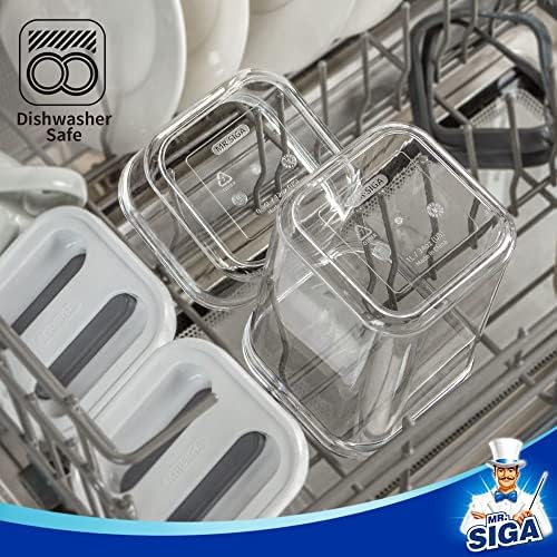 MR.SIGA 4 Pack Airtight Food Storage Container Set for Pantry Organization - Image 6