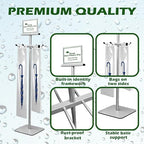 Umbrella Bag Stand, Wet Umbrella Stand with 220 Umbrellas Bags, Silver - Image 4